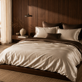 Luxe Mocha Silk Bedding Set