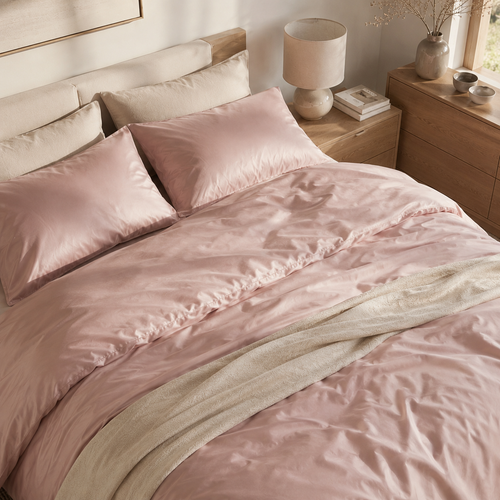 Nordic Blush Down Duvet Cover Set