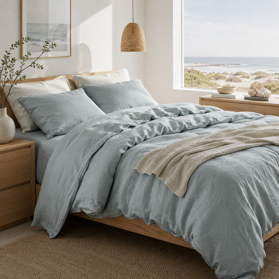 Nordic Breeze Linen & Bamboo Fiber Sheet Set