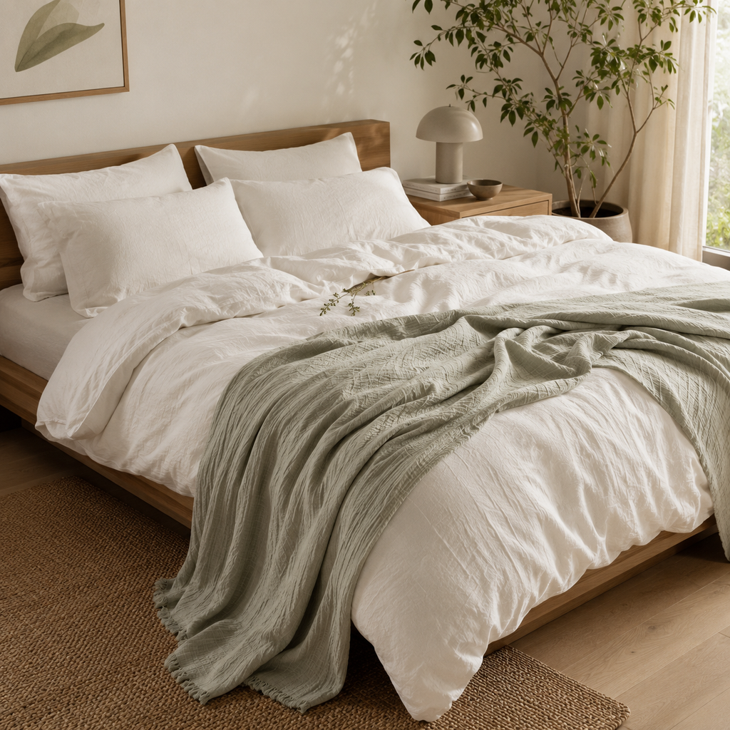 Nordic Cotton Gauze Blanket