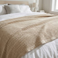 Nordic Waffle Weave Blanket