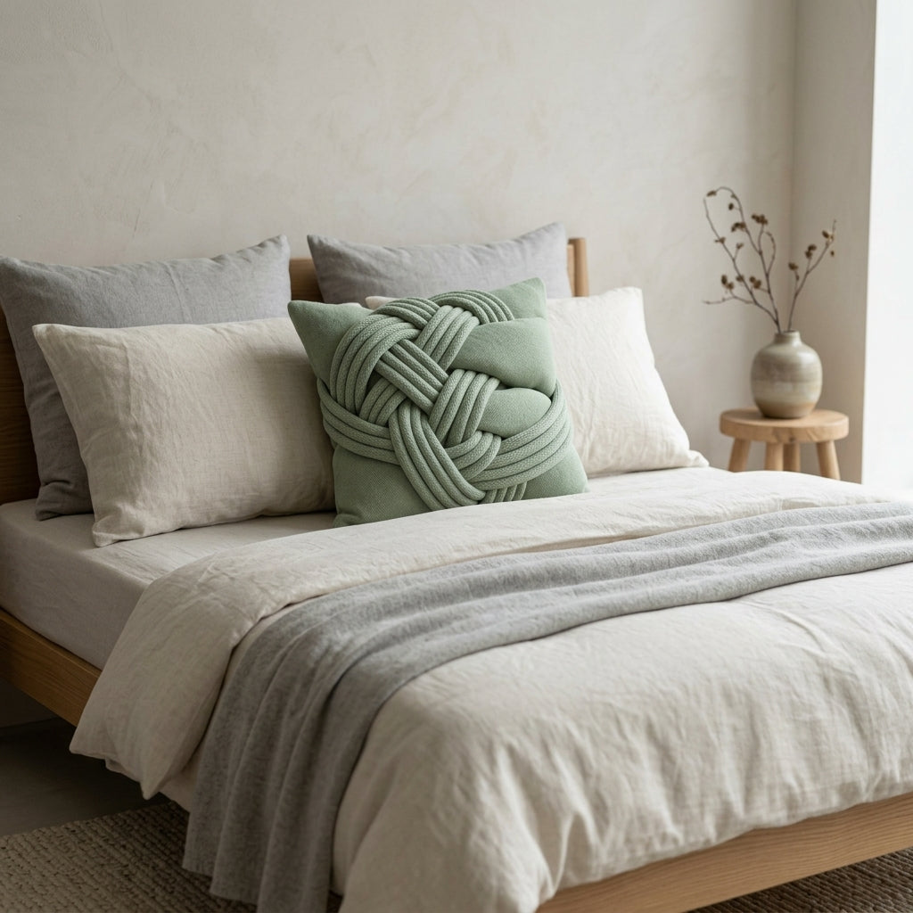 Nordic Knot Accent Floor Cushion