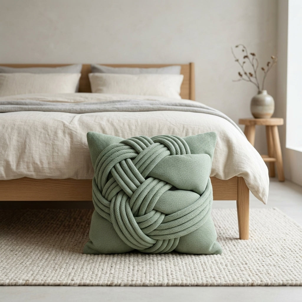 Nordic Knot Accent Floor Cushion